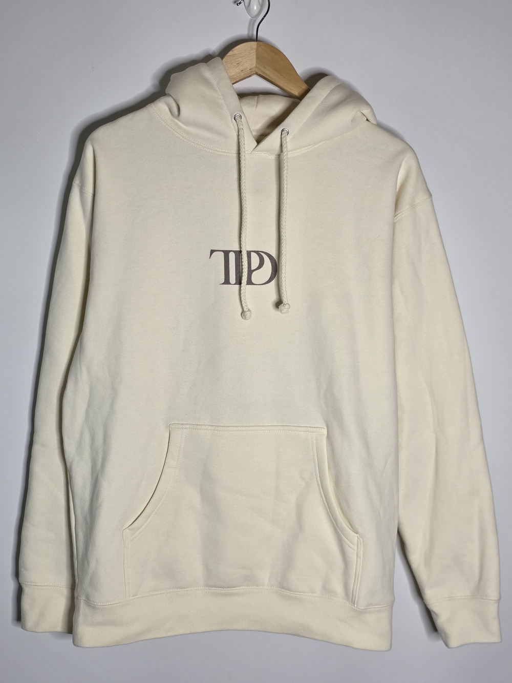 Taylor Swift The Tortured Poets Department manuscript beige/cream hoodie Size M